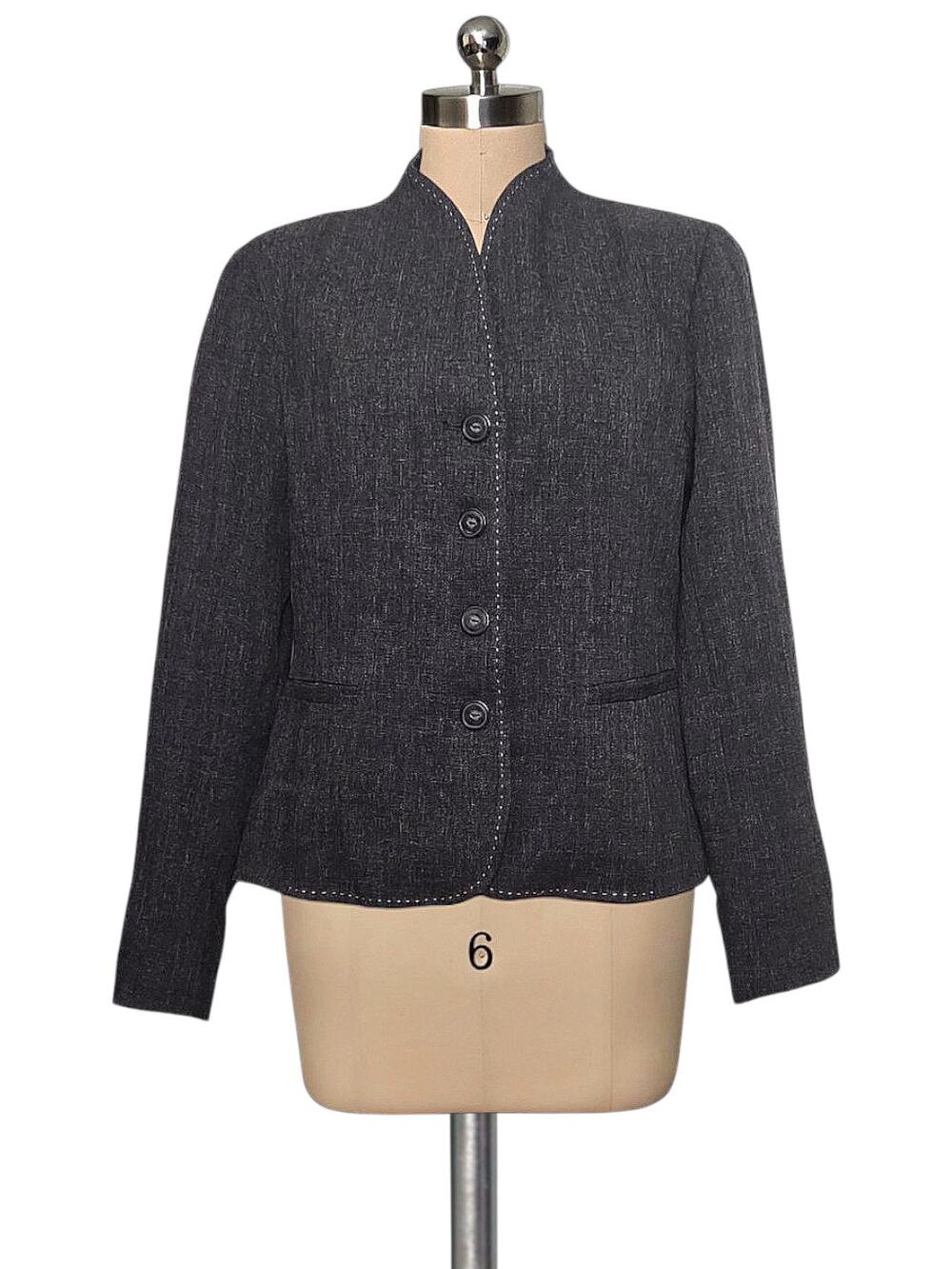 Coldwater Creek Dark Grey Blazer Jacket 8